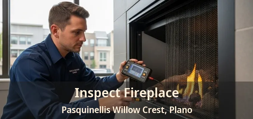 Inspect Fireplace Pasquinellis Willow Crest, Plano - TX