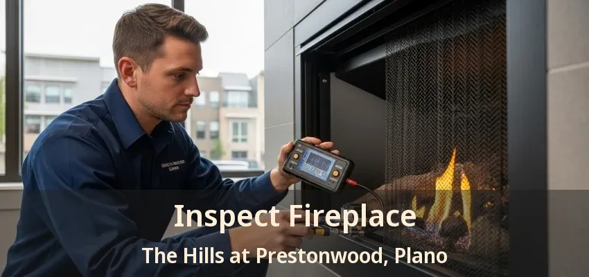 Inspect Fireplace The Hills at Prestonwood, Plano - TX