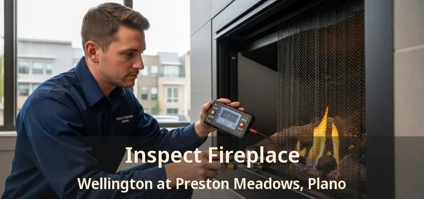 Inspect Fireplace Wellington at Preston Meadows, Plano - TX