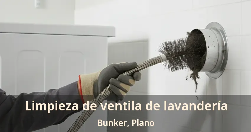 Limpieza de ventila de lavandería Bunker, Plano - TX