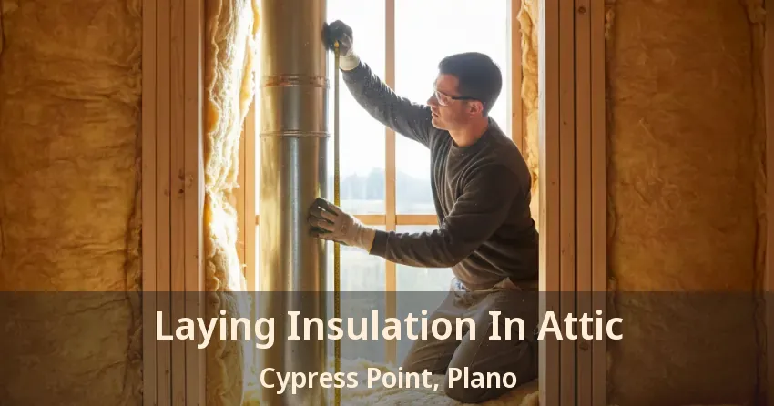 Laying Insulation In Attic Cypress Point, Plano - TX Laying Insulation In Attic Cypress Point, Plano - TX