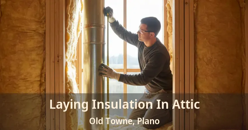 Laying Insulation In Attic Old Towne, Plano - TX