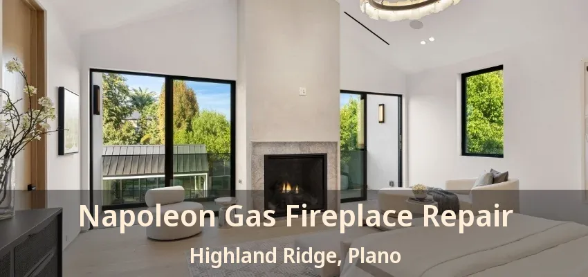 Napoleon Gas Fireplace Repair Highland Ridge, Plano - TX