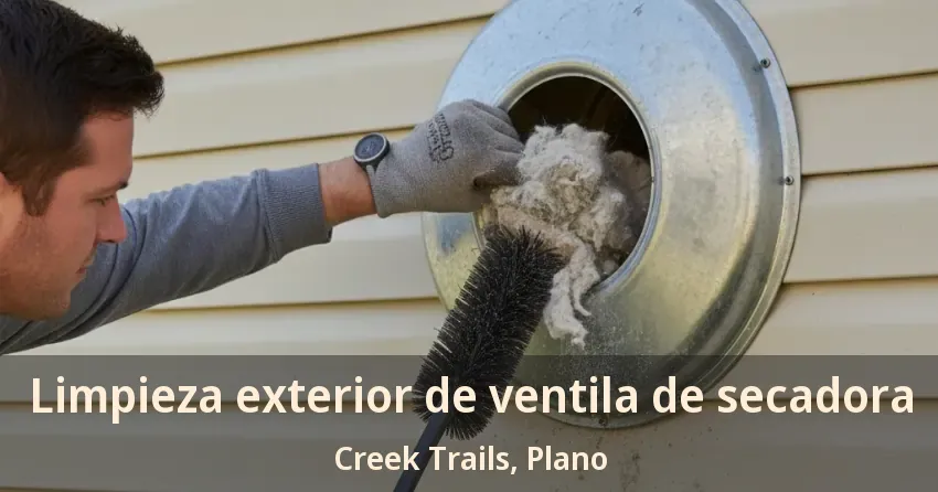 Limpieza exterior de ventila de secadora Creek Trails, Plano - TX