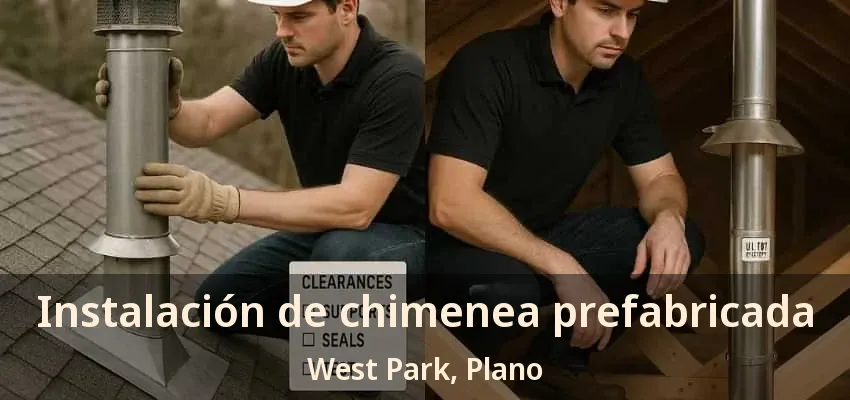 Instalación de chimenea prefabricada West Park, Plano - TX