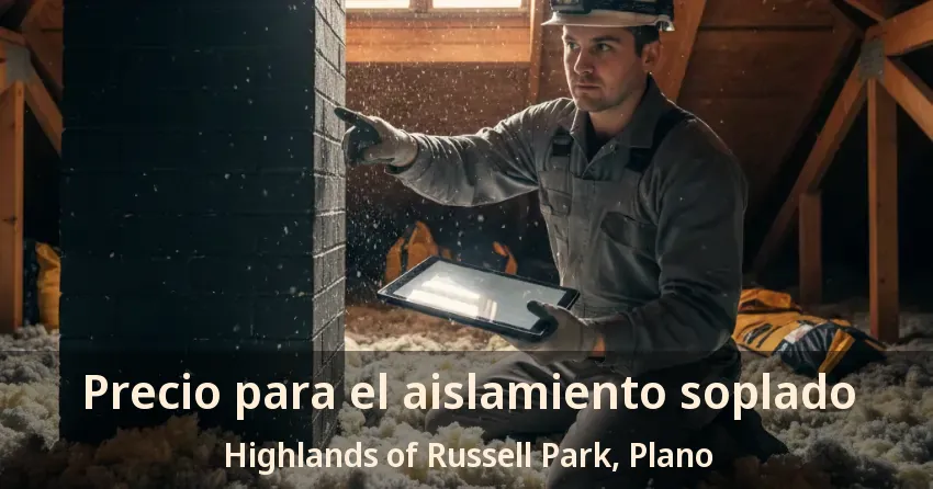 Precio para el aislamiento soplado Highlands of Russell Park, Plano - TX