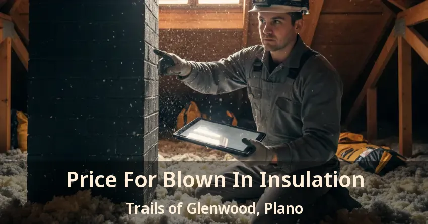 Price For Blown In Insulation Trails of Glenwood, Plano - TX
