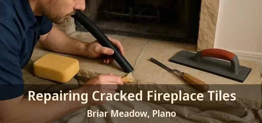 Repairing Cracked Fireplace Tiles Briar Meadow, Plano - TX Repairing Cracked Fireplace Tiles Briar Meadow, Plano - TX