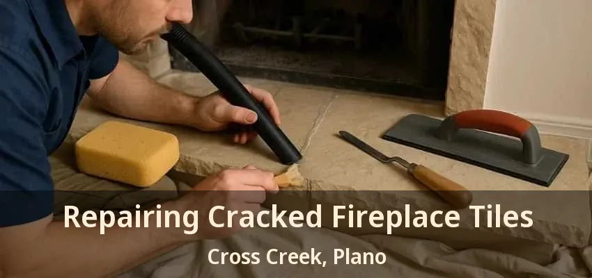 Repairing Cracked Fireplace Tiles Cross Creek, Plano - TX Repairing Cracked Fireplace Tiles Cross Creek, Plano - TX
